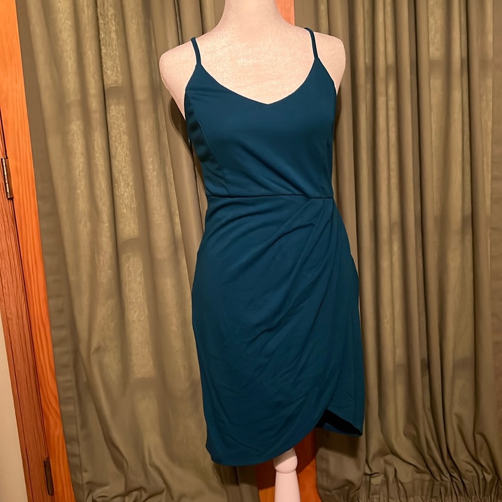 Aegean Blue Midi Strap Dress